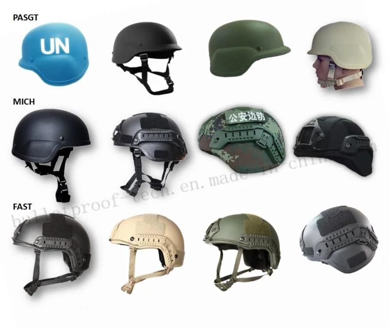 High Quality Fast Bulletproof Helmet Aramid Military Nij 0101.06 Iiia Certified