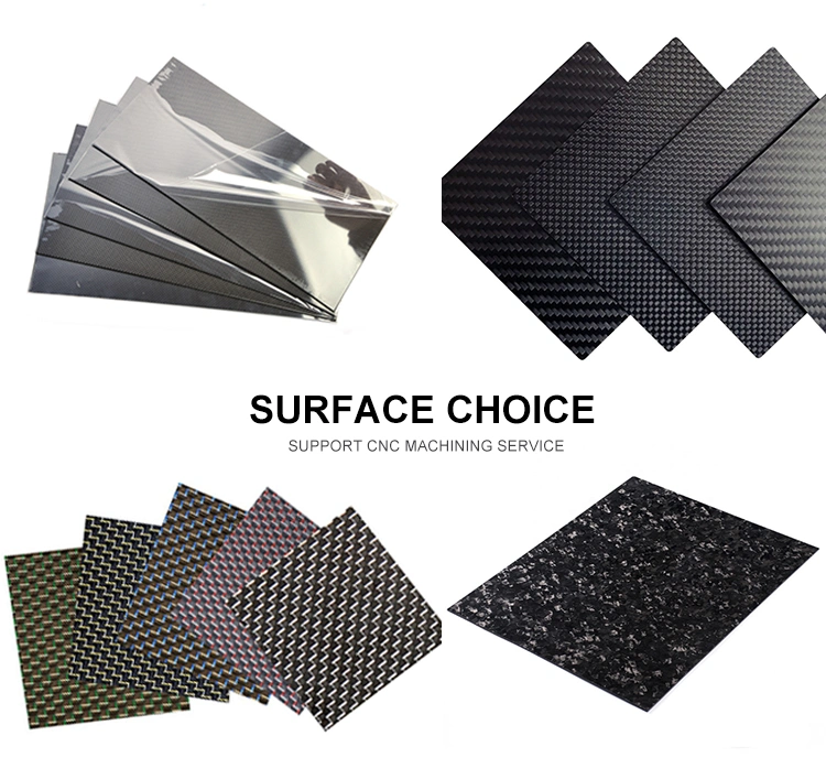 China Factory OEM ODM Carbon Fiber CNC Cutting Components Machining CNC Carbon Fiber Sheet